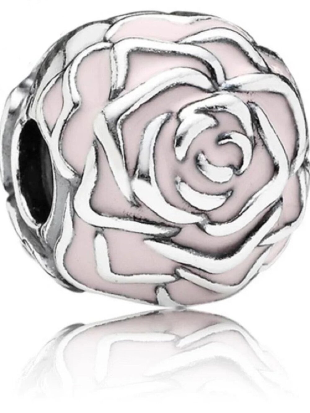 Clearance NWOT Pandora Pink Rose Garden Clip